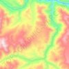 Топографическая карта Río Colorado, высота, рельеф