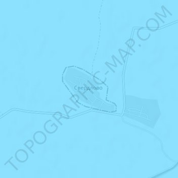 Топографическая карта Свердлово, высота, рельеф