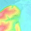 Топографическая карта Фокино, высота, рельеф