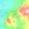 Топографическая карта Луостари, высота, рельеф