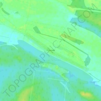 Топографическая карта Путьково, высота, рельеф