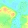 Топографическая карта Скрипово, высота, рельеф