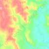 Топографическая карта Верья, высота, рельеф