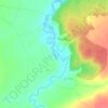 Топографическая карта Юзя, высота, рельеф