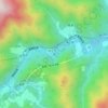 Топографическая карта 白丸調整池ダム, высота, рельеф