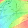 Топографическая карта 三峰川, высота, рельеф