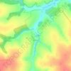 Топографическая карта Волжин, высота, рельеф