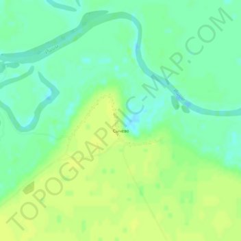 Топографическая карта Сычёво, высота, рельеф