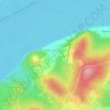 Топографическая карта Воронежское-2, высота, рельеф