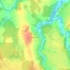 Топографическая карта Лудина Гора, высота, рельеф