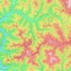 Топографическая карта Рахівські гори, высота, рельеф