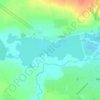 Топографическая карта Вадское озеро, высота, рельеф