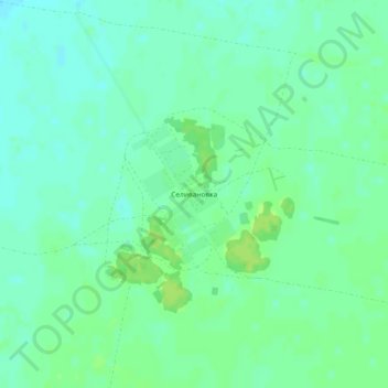 Топографическая карта Селивановка, высота, рельеф