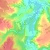 Топографическая карта Верхний Енангск, высота, рельеф