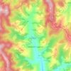 Топографическая карта Верхний Студёный, высота, рельеф