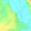 Топографическая карта Вышние Пены, высота, рельеф