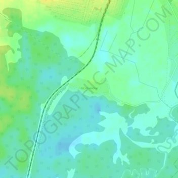 Топографическая карта Разливайки, высота, рельеф