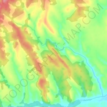Топографическая карта Сапун, высота, рельеф