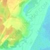 Топографическая карта Дворищи, высота, рельеф