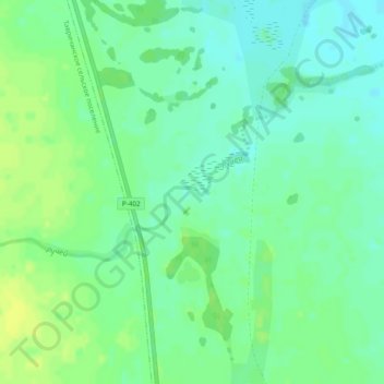 Топографическая карта Ручей, высота, рельеф