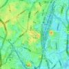 Топографическая карта 高輪森の公園, высота, рельеф
