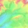 Топографическая карта Lac des Vaches, высота, рельеф