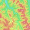 Топографическая карта Степной Баджей, высота, рельеф