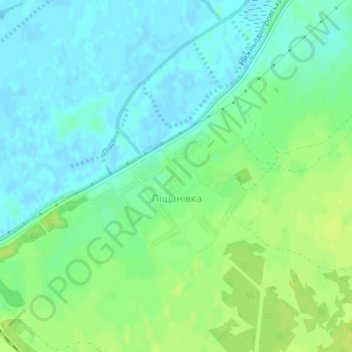 Топографическая карта Песчановка, высота, рельеф