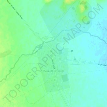 Топографическая карта Жарык, высота, рельеф