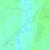 Топографическая карта Ортъягун, высота, рельеф