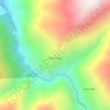 Топографическая карта Квантлада, высота, рельеф