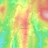 Топографическая карта Углеуральский, высота, рельеф