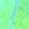 Топографическая карта Антипина, высота, рельеф
