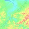 Топографическая карта Таловка, высота, рельеф