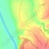 Топографическая карта Кашары, высота, рельеф