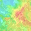 Топографическая карта Ольшаники, высота, рельеф