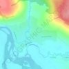Топографическая карта Перемское, высота, рельеф