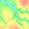 Топографическая карта Соловьево, высота, рельеф
