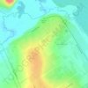 Топографическая карта Сургут, высота, рельеф