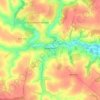 Топографическая карта Дерюгино, высота, рельеф