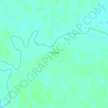Топографическая карта Усть-Барсук, высота, рельеф