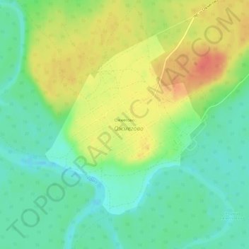 Топографическая карта Ожмегово, высота, рельеф