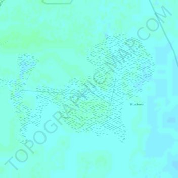 Топографическая карта Bañado La Estrella, высота, рельеф