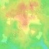 Топографическая карта Лесная Поляна, высота, рельеф