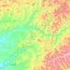 Топографическая карта Бурея, высота, рельеф