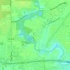Топографическая карта Greens Bayou, высота, рельеф