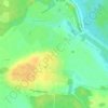 Топографическая карта Юдино, высота, рельеф