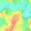 Топографическая карта Красная Пахра, высота, рельеф