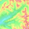 Топографическая карта Манарага, высота, рельеф