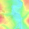 Топографическая карта Медведево, высота, рельеф